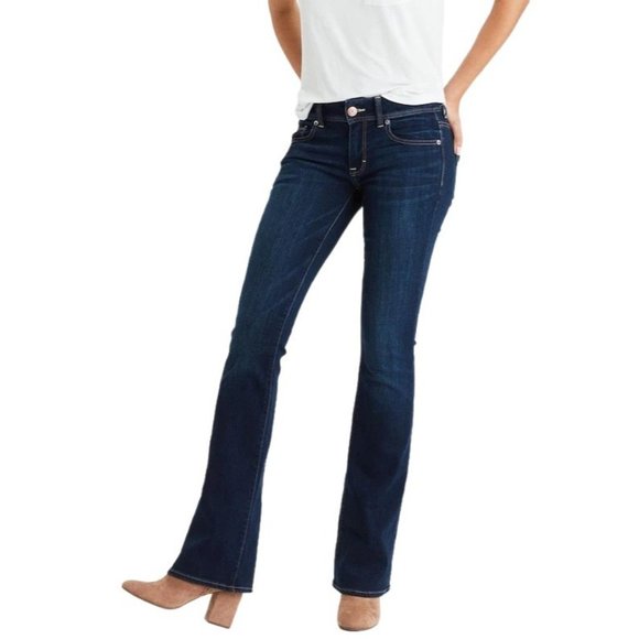 American Eagle Outfitters Denim - American Eagle Super Stretch Kick Boot, Dark Wash - Women's 2 / 26 SHORT
